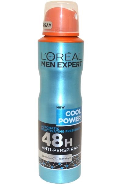L Oreal Men Expert by L\'Oreal Anit Perspirant Spray 48h 150ml Cool Power