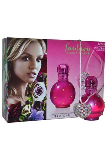 Britney Spears Fantasy EdP 30 ml og hjerte halskæde