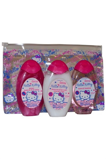  Hello Kitty Hello Kitty Mini Travel Set Shower Gel, Shampoo and Body Lotion 50ml