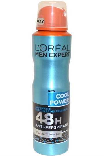 L Oreal Men Expert by L'Oreal Anit Perspirant Spray 48h 150ml Cool Power