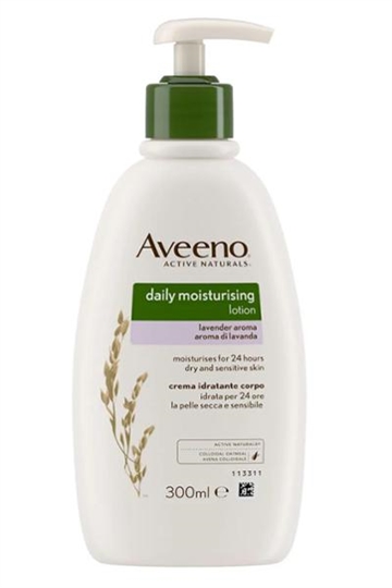  Johnson and Johnson Aveeno Daily Moistursing Body Lotion 300ml Lavender Aroma Normal/Dry Skin