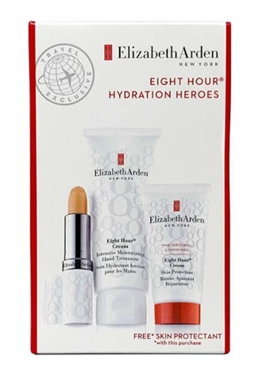 Elizabeth Arden Eight Hour Cream Hydration Heroes Set - Cream 30ml Hand Treatment 75ml,Lip Protectant Stick